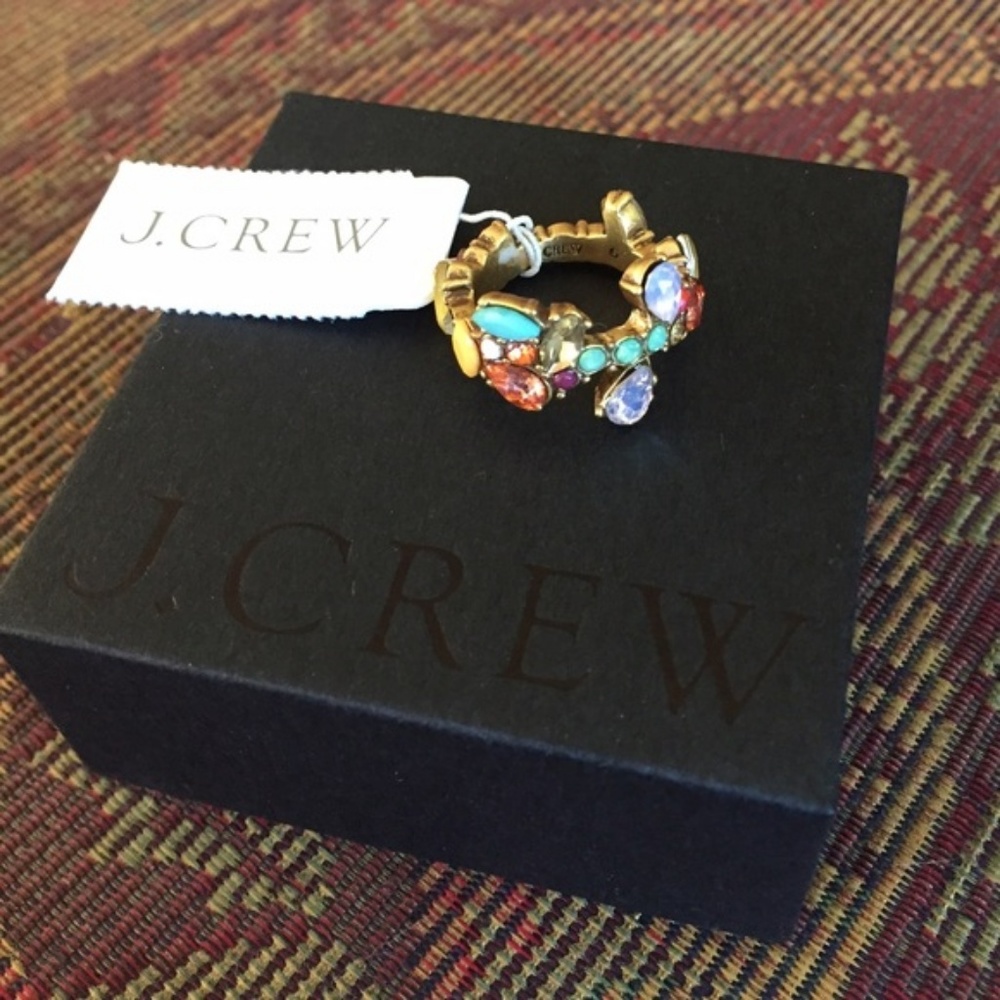 J. Crew Crystal foliage ring - Picture 3 of 6